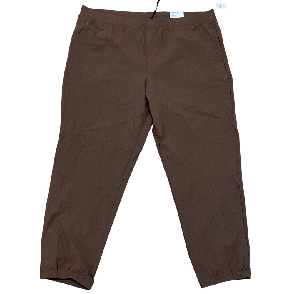 Old Navy Women's XXL Active Tapered Go Dry Joggers Pants Brown Pull On NWT